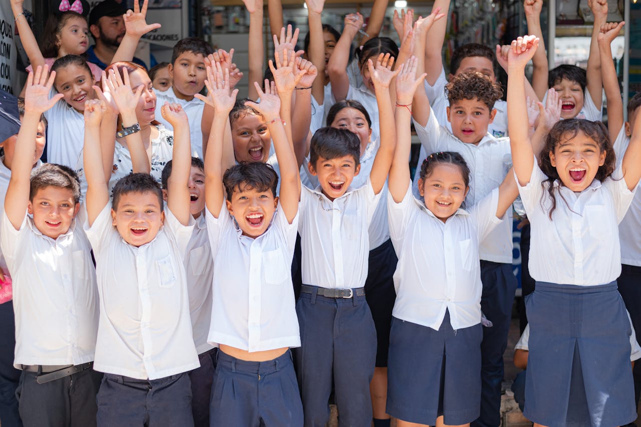 Niños Escolares Felices